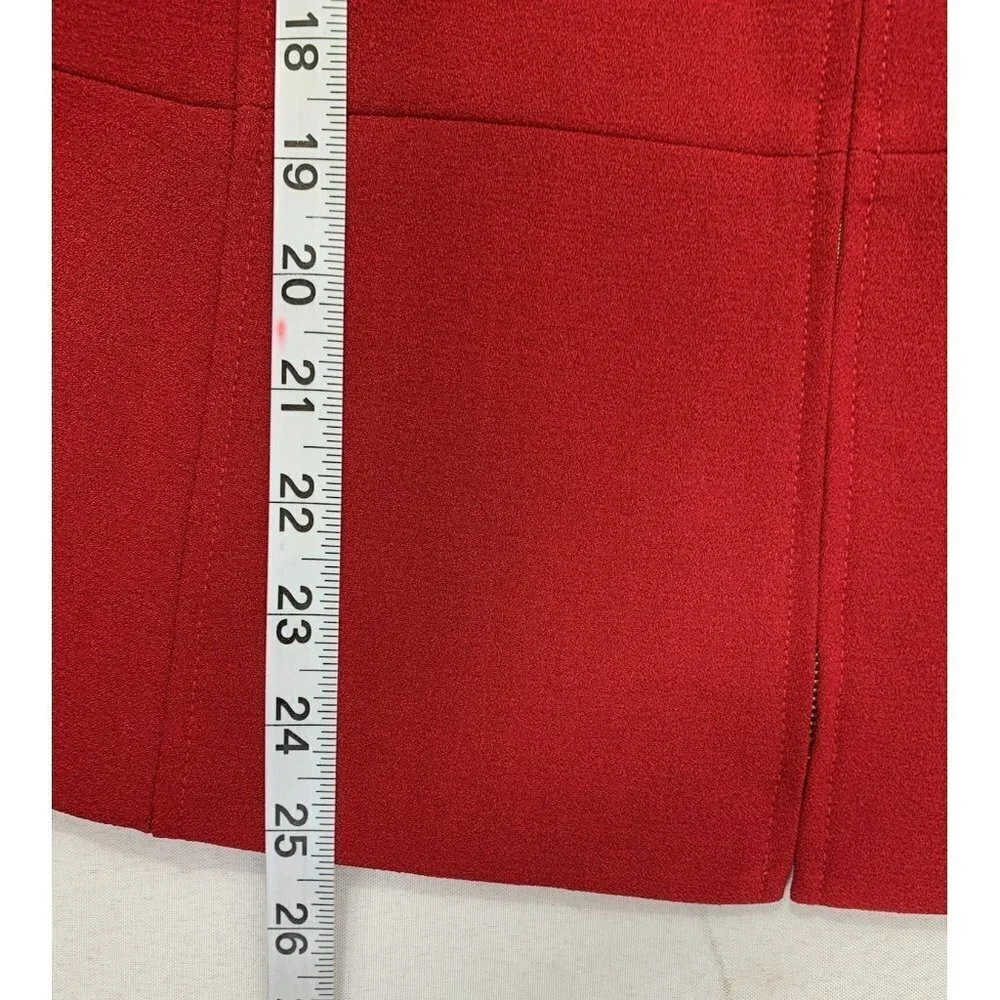 Tahari Arthur S. Levine Women's Ruby Red Jacket & Skirt Suit Set